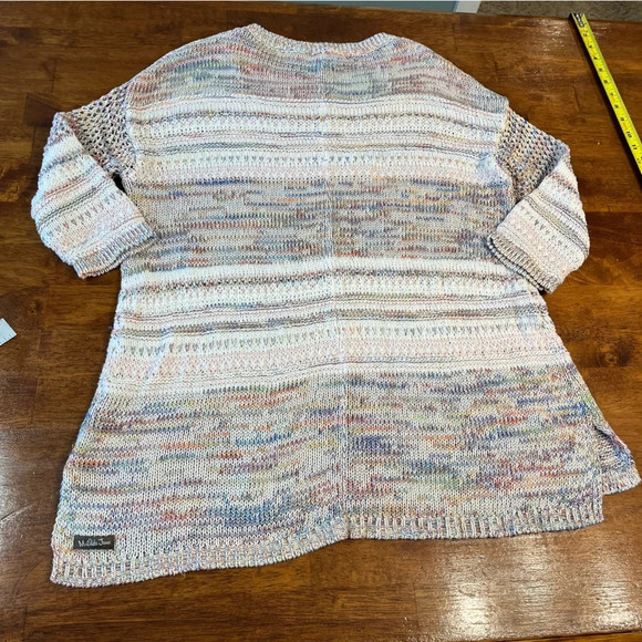 Matilda Jane Beautiful Moments Sweater cable knit multi color sweater size M - Picture 11 of 12